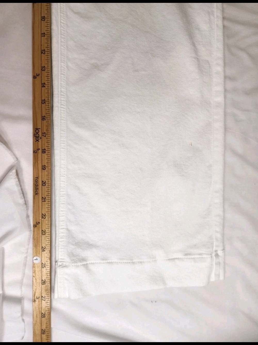 Ariat Wide Leg Jeans Women's Size 31 R White Ultra High Rise Stretch Crop NWT 54 - Picture 14 of 15